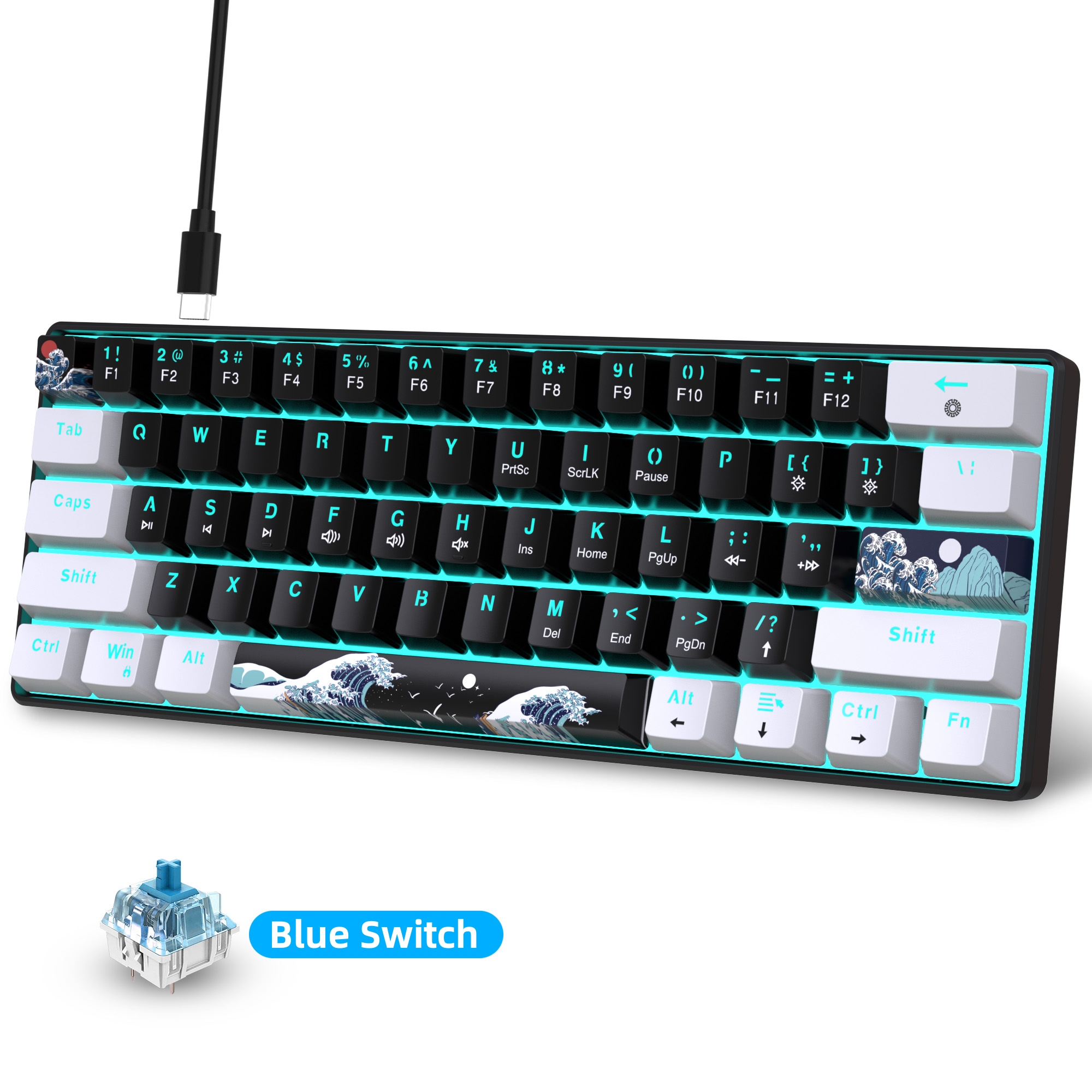 60% Mechanical Keyboard, Gamin - Gaming Keyboard Brand review and price