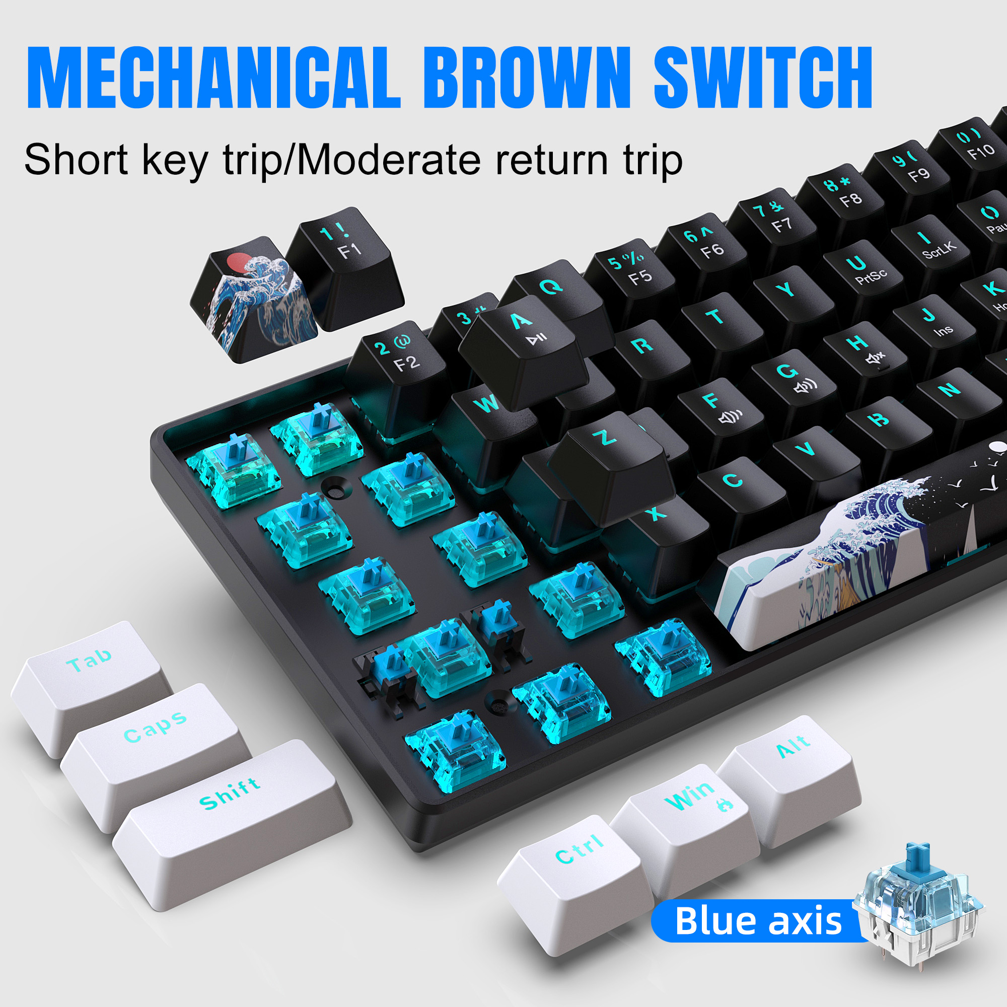 60% Mechanical Keyboard, Gamin - Gaming Keyboard Brand review and price
