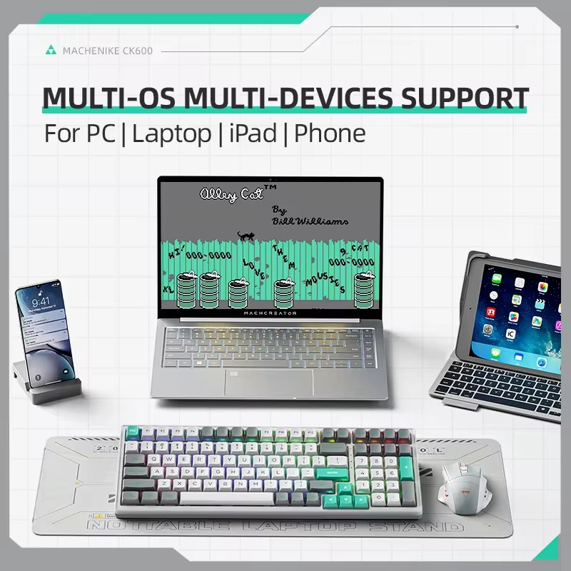 CK600 Tri-Mode Mechanical Keyb - Gaming Keyboard Hot Swappable review and price