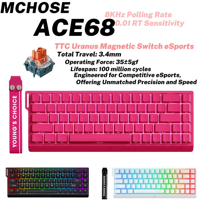 MCHOSE ACE68 Magnetic Keyboard - Gaming Keyboard Expensive review and price