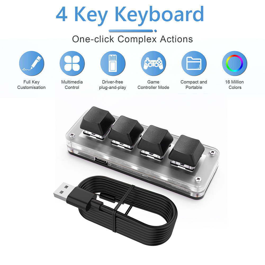 3 Key 1 Knob/4 Key One Handed  - Gaming Keyboard 1 Hand review and price