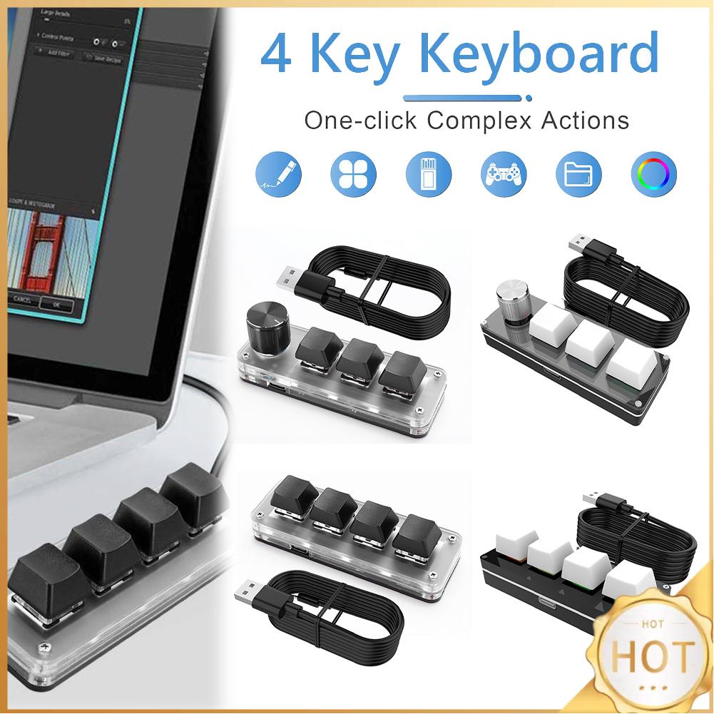 3 Key 1 Knob/4 Key One Handed  - Gaming Keyboard 1 Hand review and price