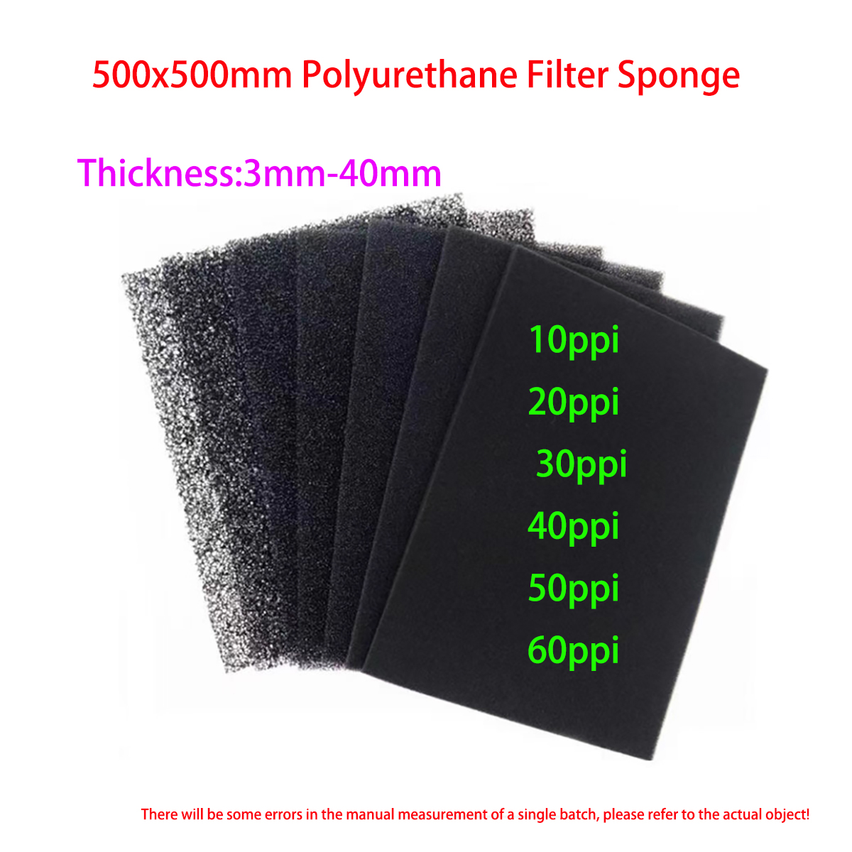10ppi - 60ppi Aperture Polyure - Polyurethane Foam Sheet review and price